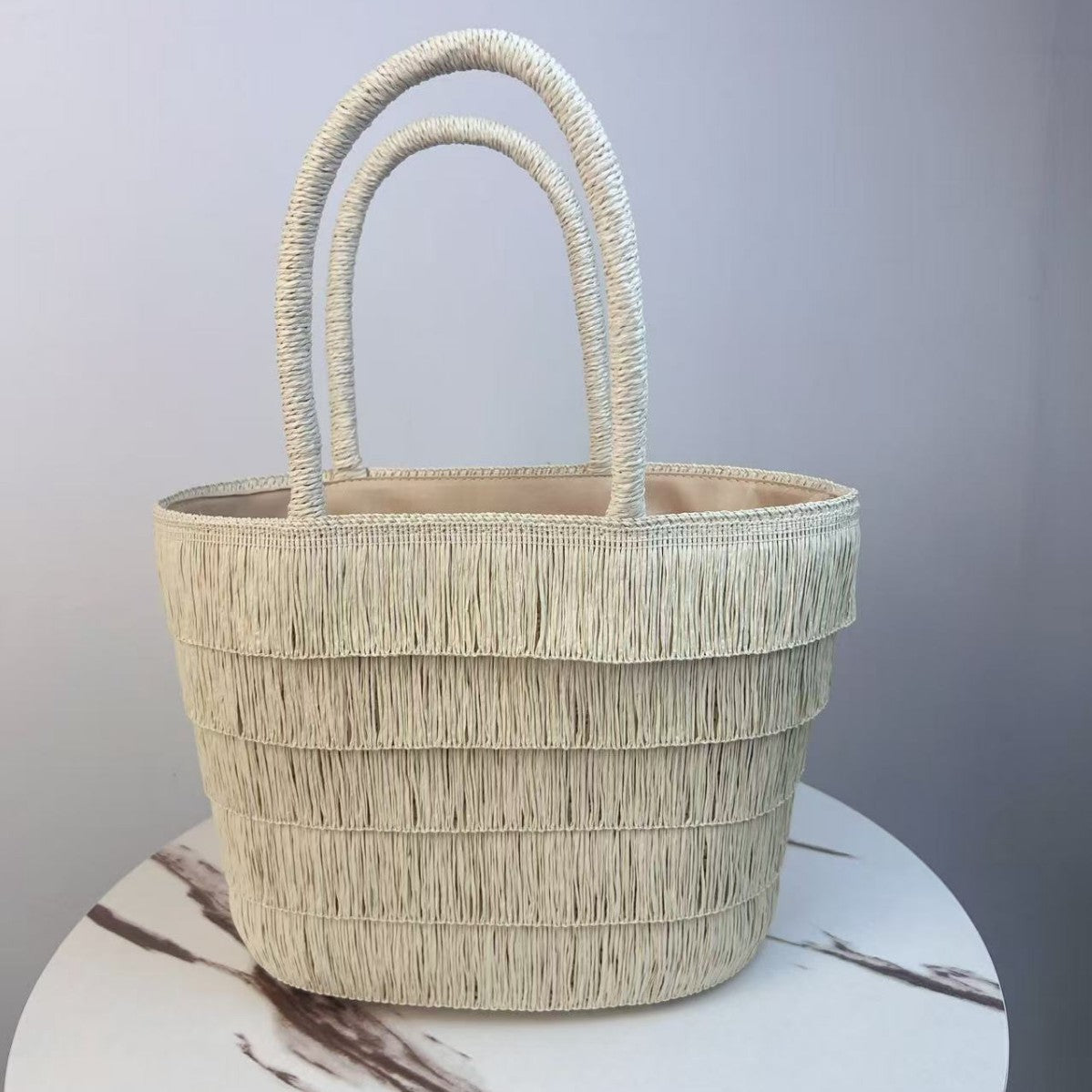 Handmade Mini Basket Beach Woven Light Women's Shoulder Bag