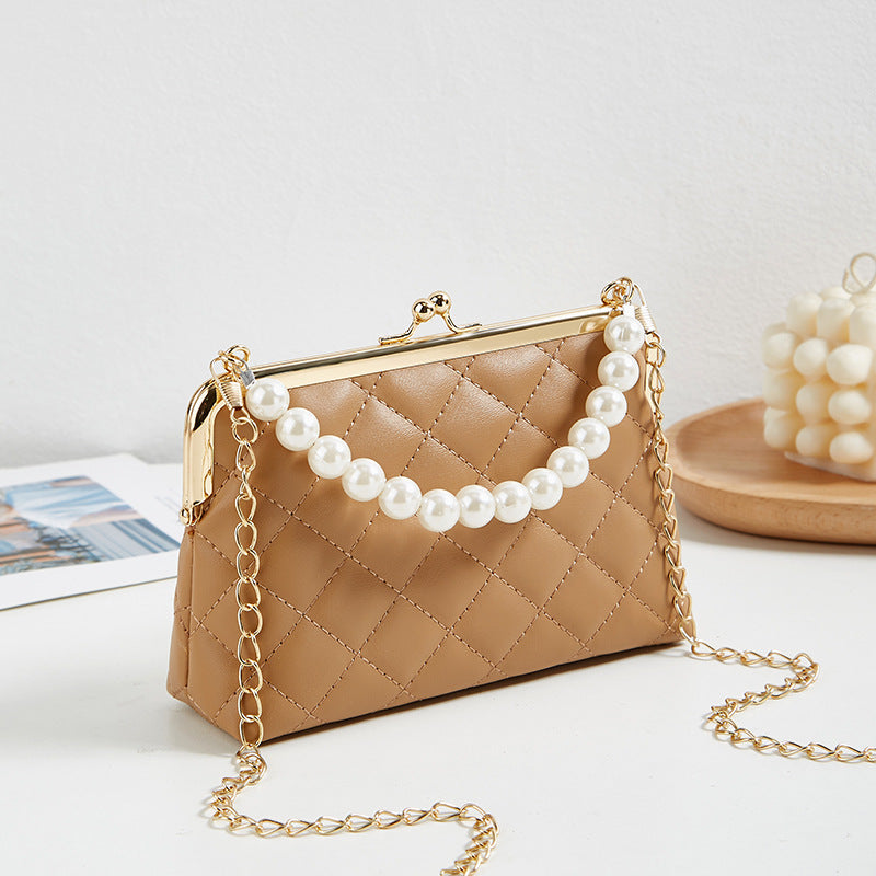 Women's Korean Version Of Style Diamond Pattern Women's Handbag