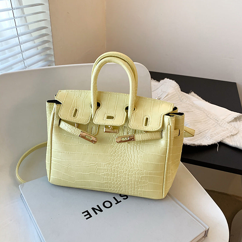 Women's Large Capacity Summer Fashion Trendy Stone Shoulder Bags