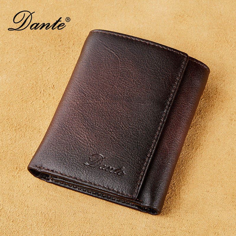 Man Credit First Layer Cowhide Multiple Men's Wallets