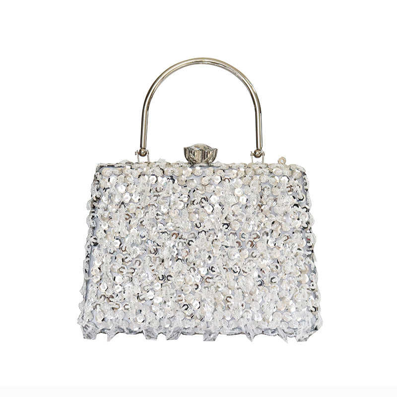 Women's Gem Pendant Dinner Pearl Embroidery Sequins Evening Bags