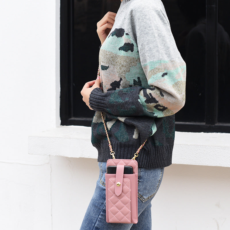 Rhombus Sheepskin Chain Niche Female Korean Shoulder Bags