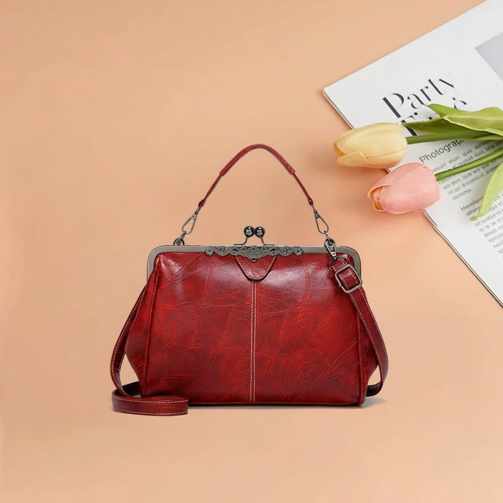 Women's Fashion Clip British Retro Big Women's Messenger Bag