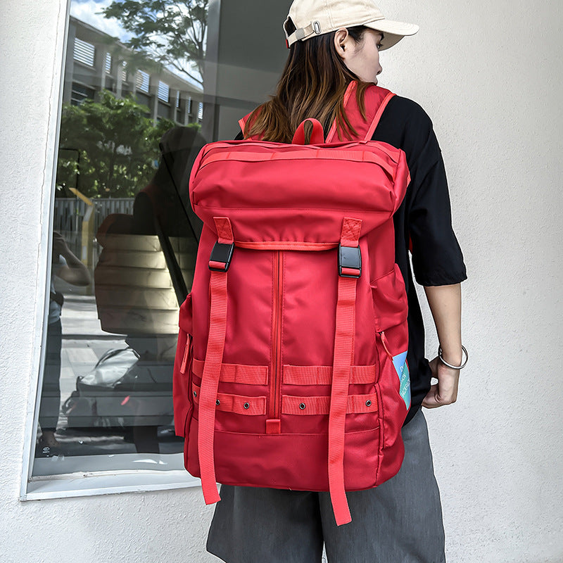 Men's Korean Leisure Design Personality Fashion Large Backpacks