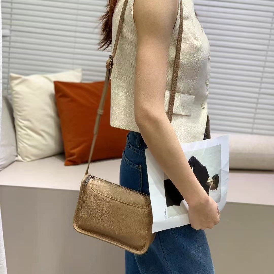 First Layer Cowhide Leather Retro Simple Atmosphere Bags