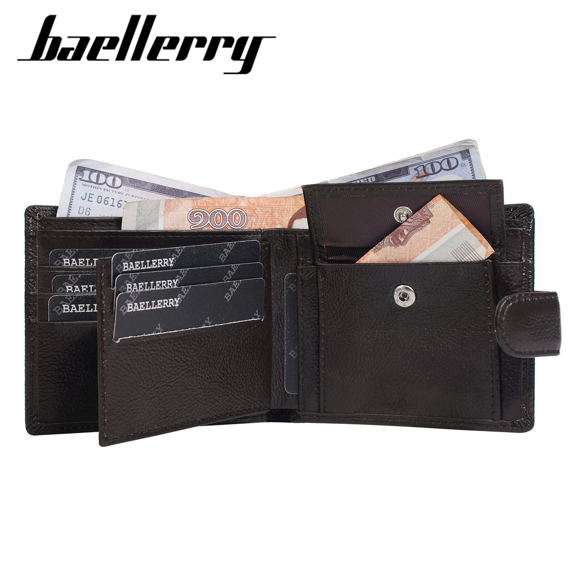 Men's Genuine Leather Short High Sense Business Men's Wallet