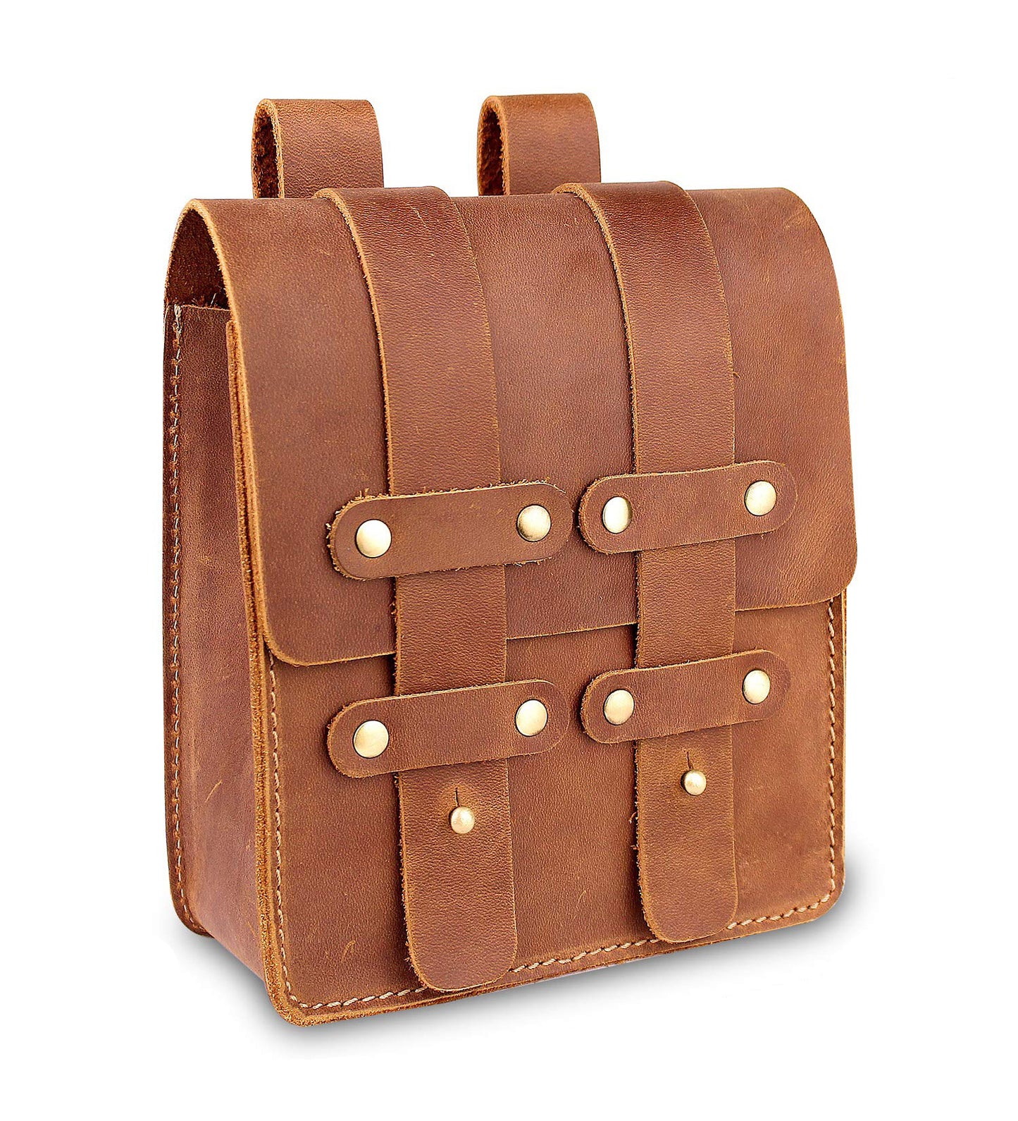 Women's & Men's & Pants Pannier Crazy Horse Genuine Men's Waist Packs