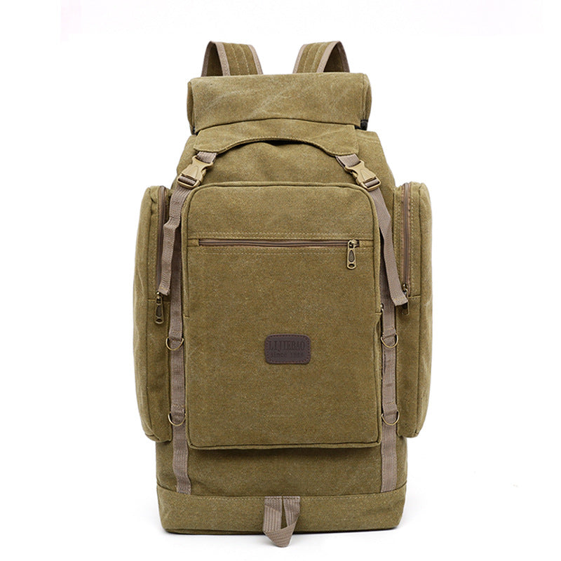 Men's Canvas Exercise Large Capacity Hiking Backpacks