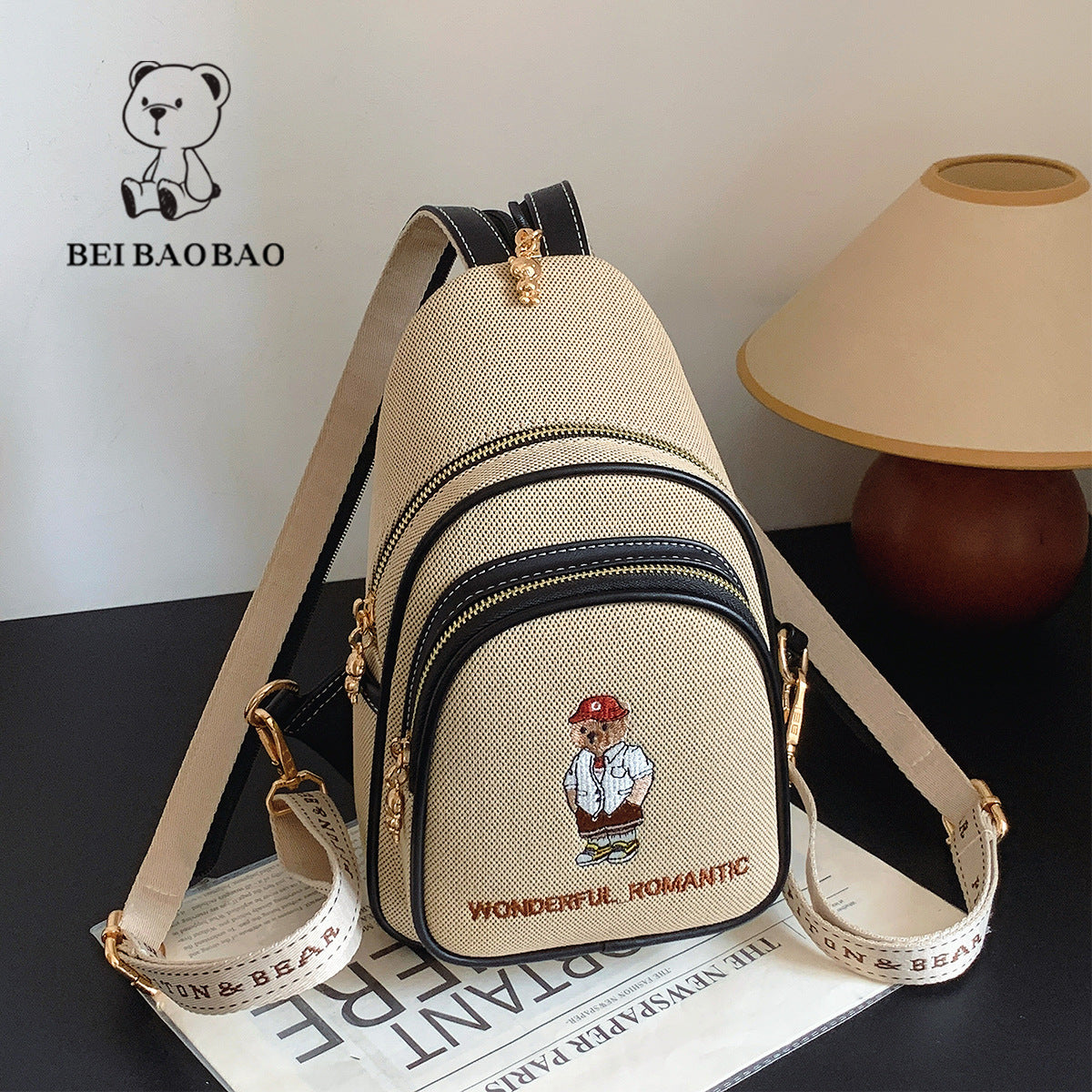 Source Female Summer Lady Temperament Canvas Waist Packs