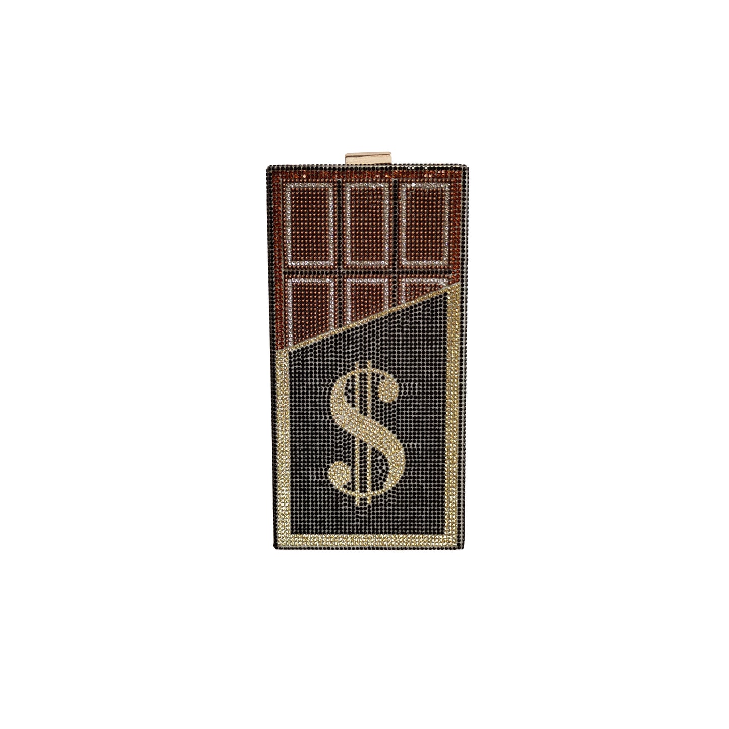 Women's Acrylic Dollar Dinner Chocolate Clutch For Evening Bags