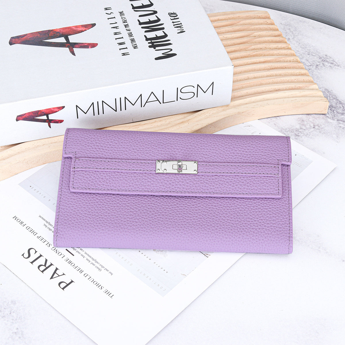 Women's Long Genuine Leather Fashion Kelly Money First Layer Ladies Wallet
