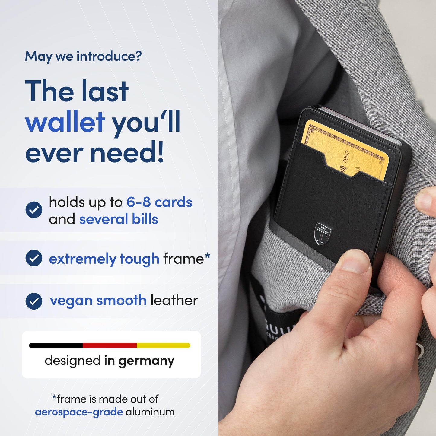 Men's Carbon Fiber Leather Full Large Capacity Position First Men's Wallets