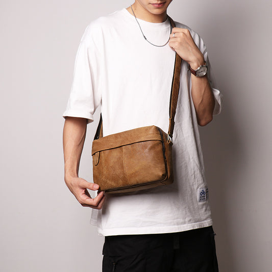 Women's & Men's Retro Fashion Closed Toe Layer Cowhide Bags