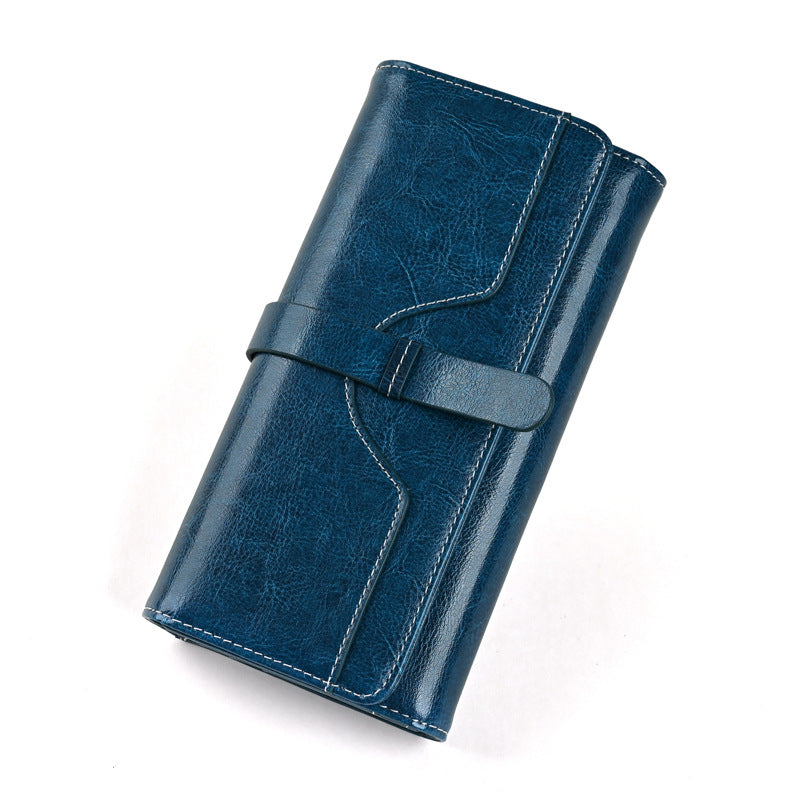 Glamorous Women's Bank Swiping Document Mobile Ladies Wallet