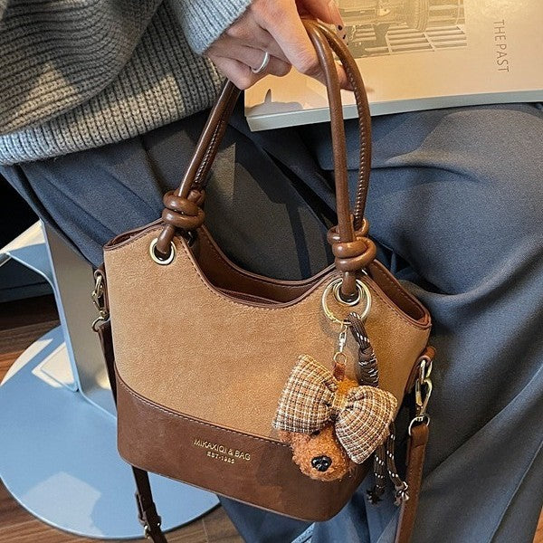 Winter Stitching Portable Commuter High Sense Women's Shoulder Bag