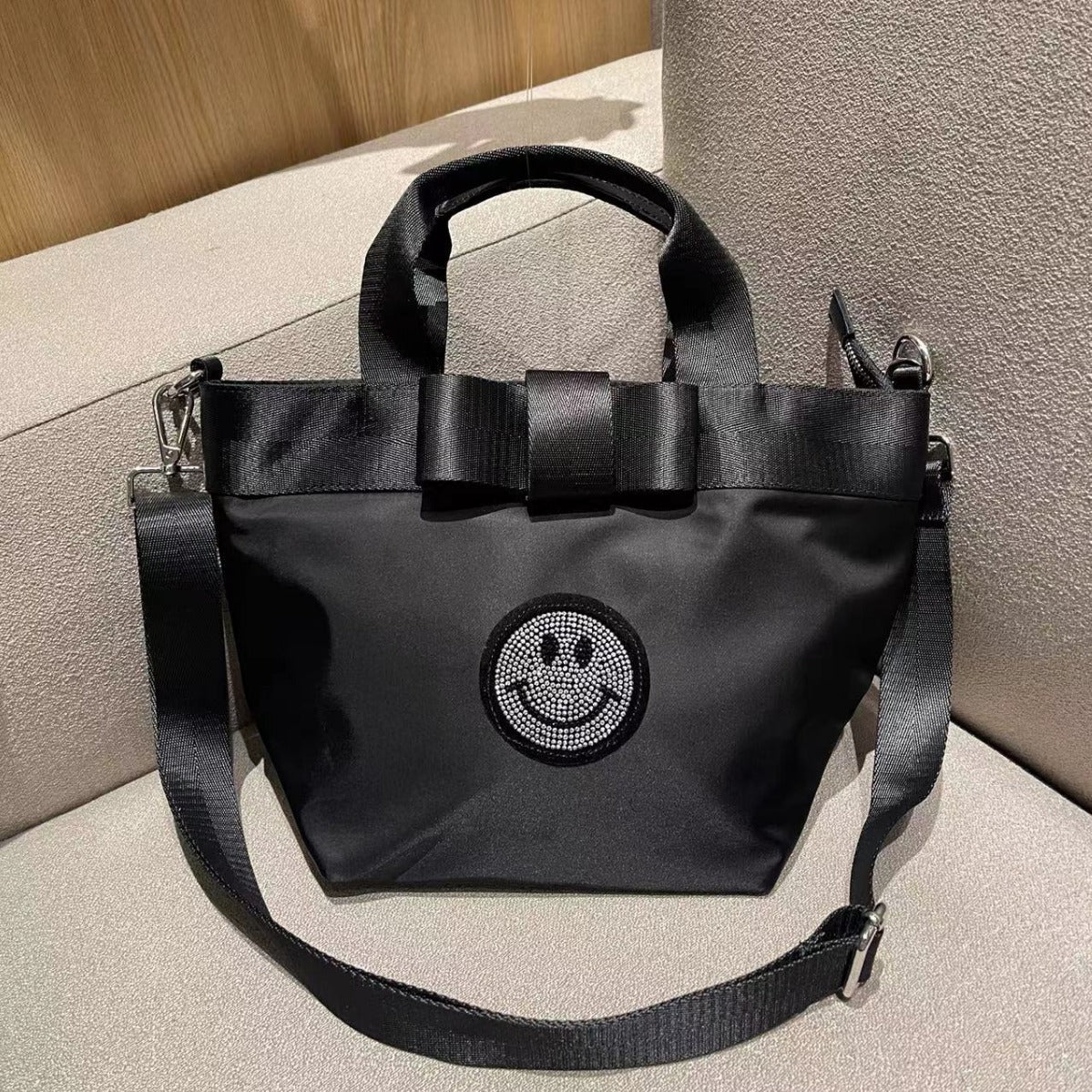 Women's Graceful Large Capacity Commuter Nylon Cloth Tote Bags