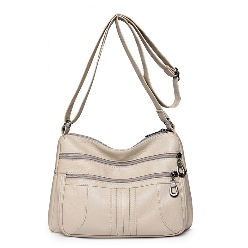 Women's Leather Large Capacity Fashion Simple Classy Women's Messenger Bag
