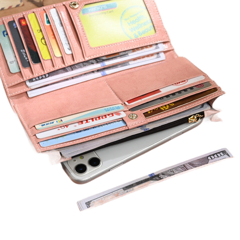 Women's Oil Wax Skin Large Capacity Multiple Slots Genuine Leather Bags