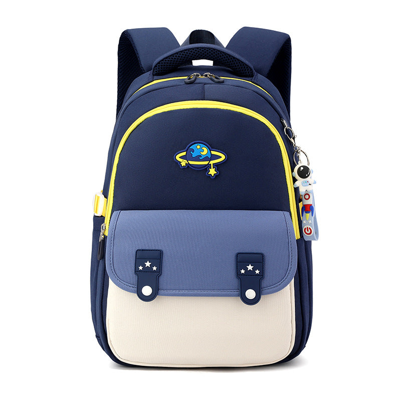 Children's Natural Fish Boys Portable Burden Alleviation One Two Elementary School Students' Schoolbags