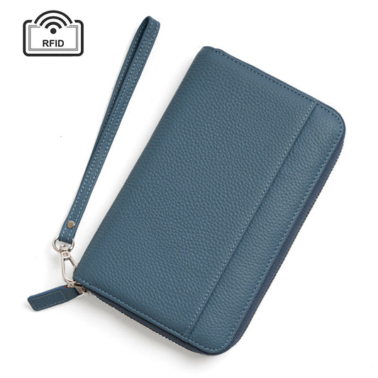 Women's Large Capacity Passport Multiple Slots Document Ladies Wallets