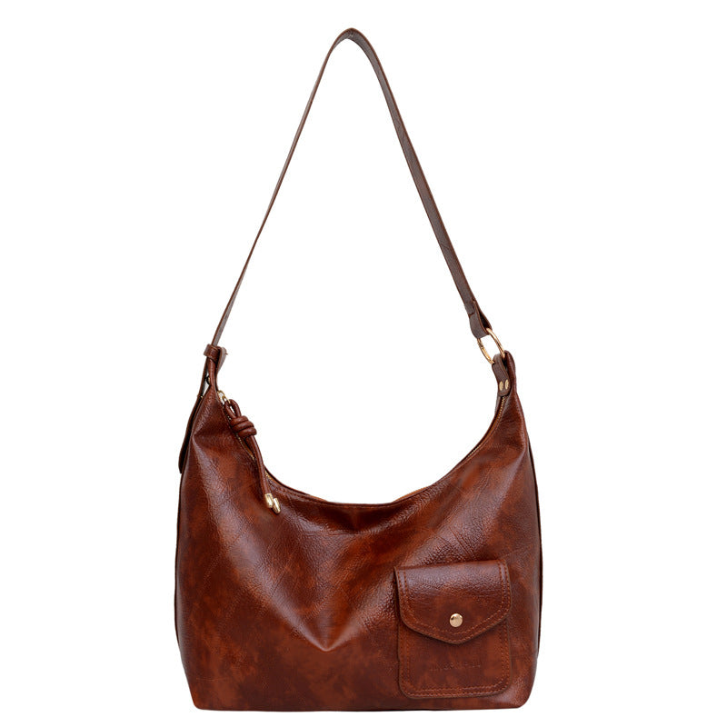 Women's Retro Large Capacity Fashion Texture Commuter Women's Messenger Bag