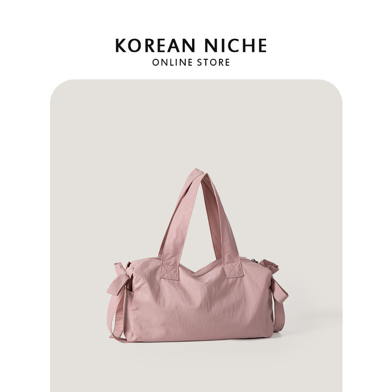 Women's Design Nylon Bow Lightweight Large Capacity Handbags