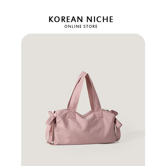 Women's Design Nylon Bow Lightweight Large Capacity Handbags