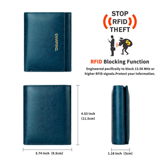 Women's Short Pocket Zipper Double Banknote Position Ladies Wallets