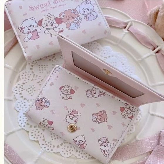 Good-looking Compact Multiple Slots Large Capacity Short Ladies Wallet