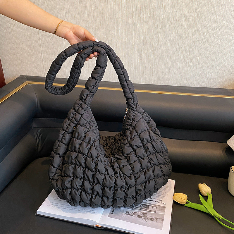 Cloud Pleated Large Korean Fashion Capacity Shoulder Bags