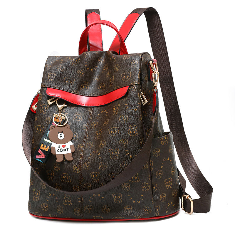 Women's Fashionable Korean Style Fashion Female Soft Backpacks