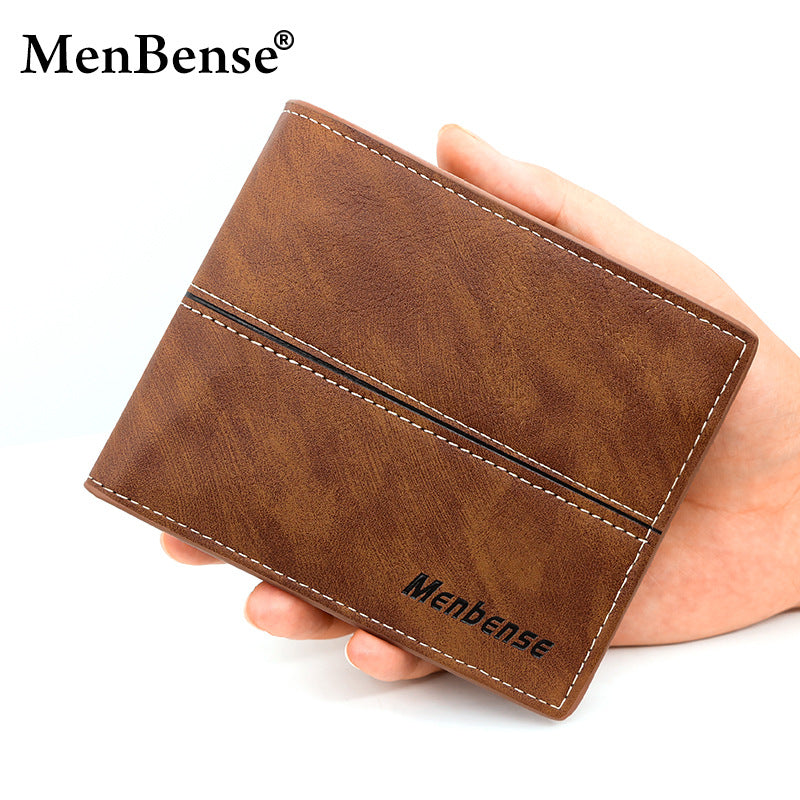 Men's Short Business Fashion Simple Soft Leather Men's Wallet