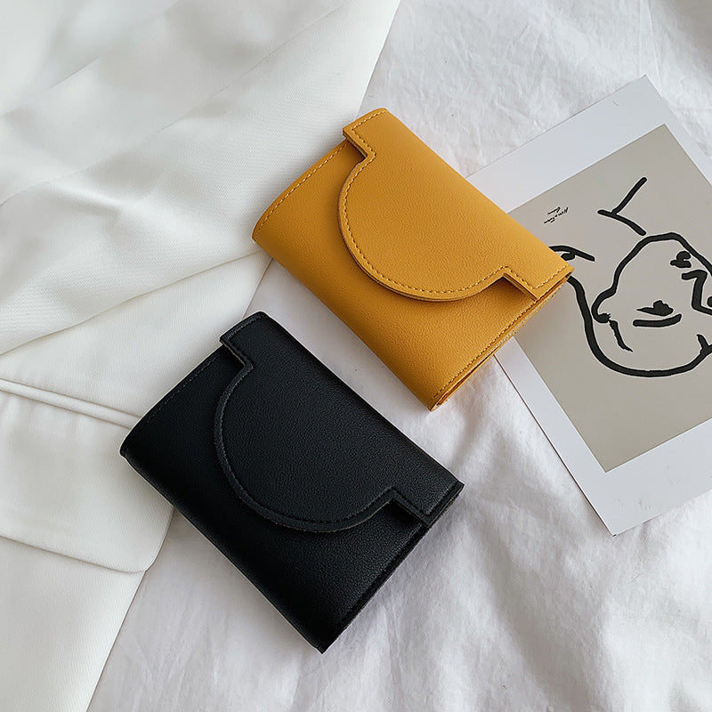 Women's Simple Short Fresh Folding Fashion Card Holder