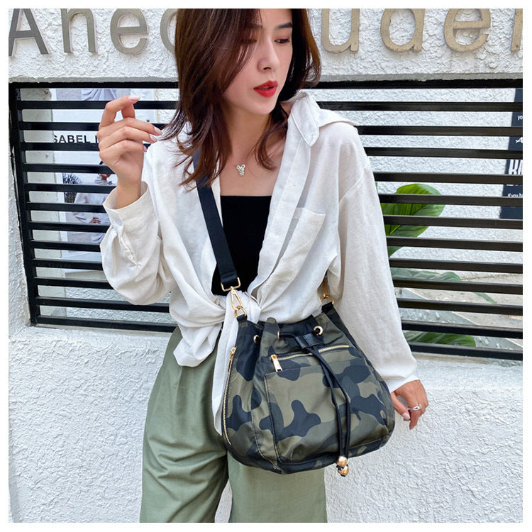 Women's High Textured Nylon Fashion Quality Shoulder Bags