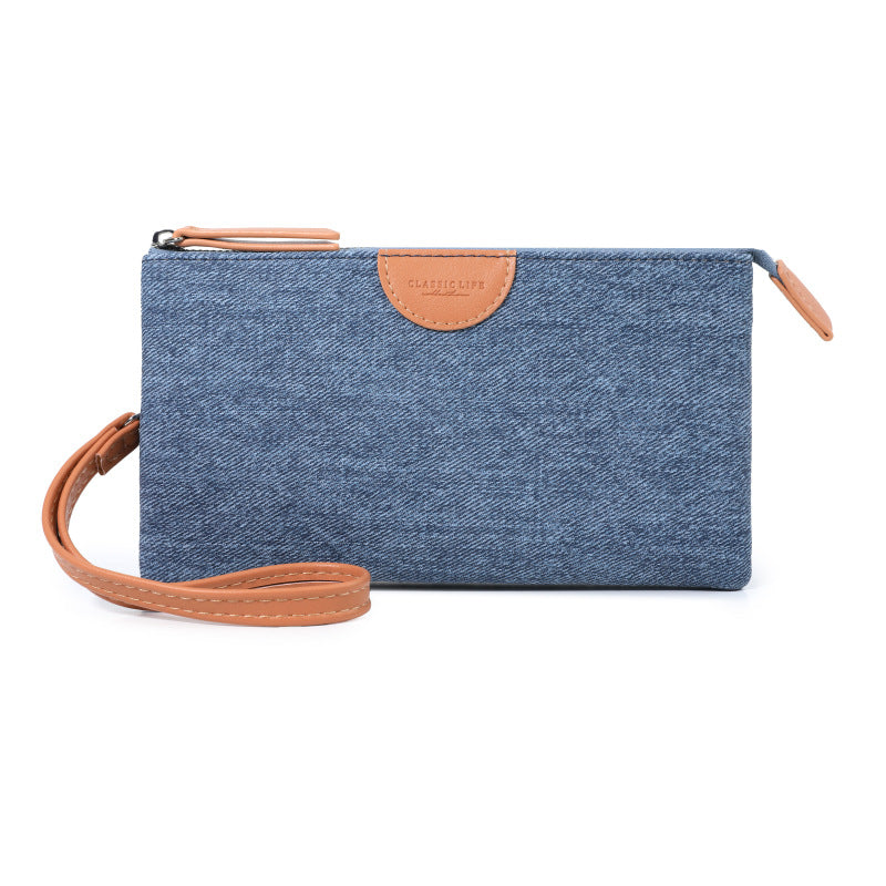 Women's Fashion Color Contrast Buggy Mini Zip Ladies Wallet