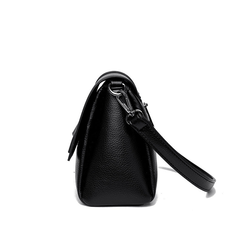 Women's & Men's Spring Korean Style Simple Soft Leather Shoulder Bags