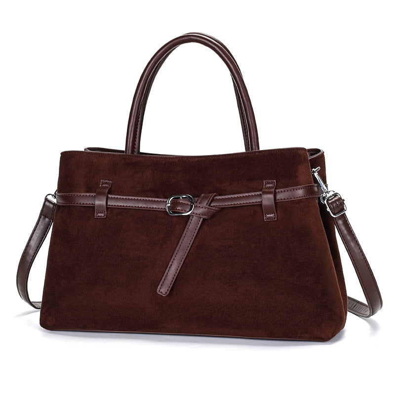 Women's Fashion Frosted Vintage Versatile Large Capacity Shoulder Bags