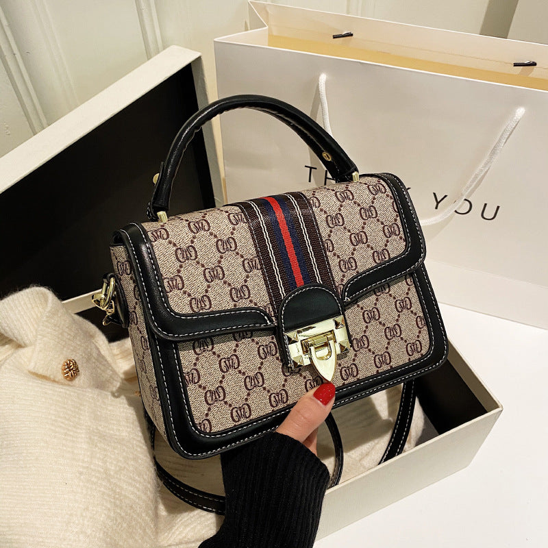 Women's Fashion Retro Printed Western Style Broadband Small Square Bags