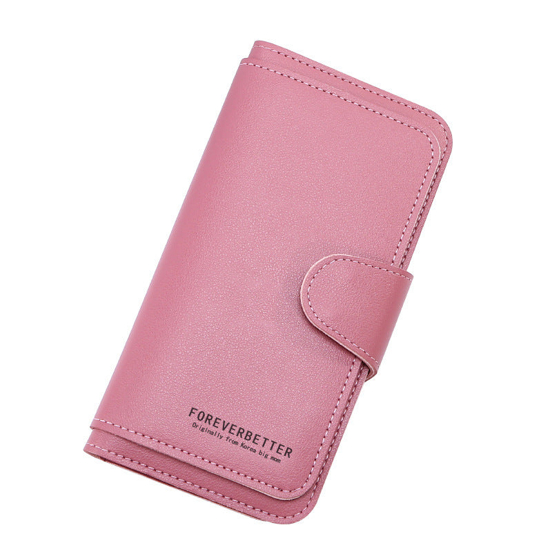Classy Casual Long Soft Mobile Clutch Buckle