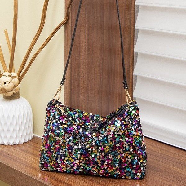 Women's Korean Style Sequined Underarm Dumpling Women's Handbag
