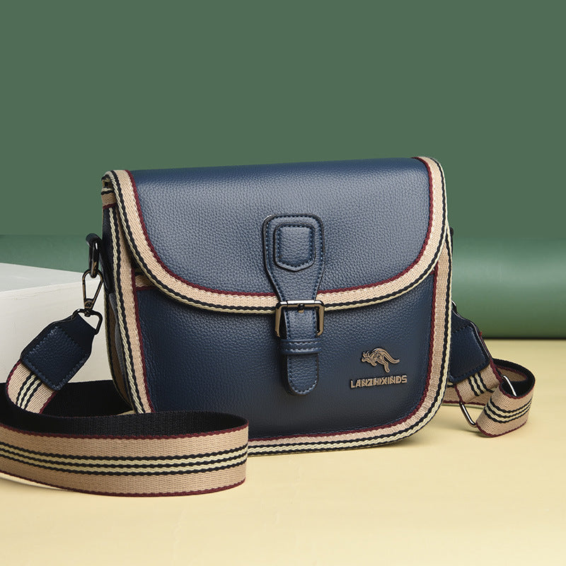 Women's Kangaroo Fashionable Korean Style Soft Leather Crossbody Bags