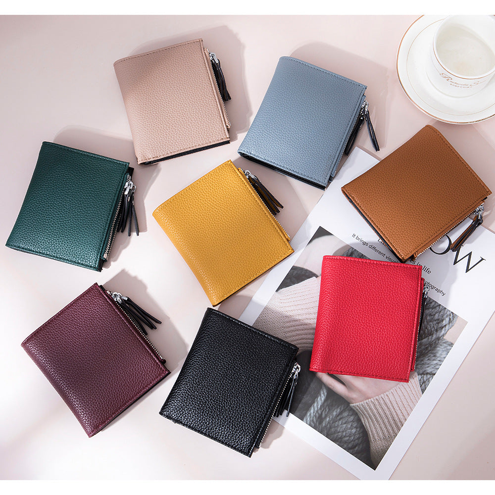 Women's & Men's & Leather Short Large Capacity Fashion Ladies Wallets