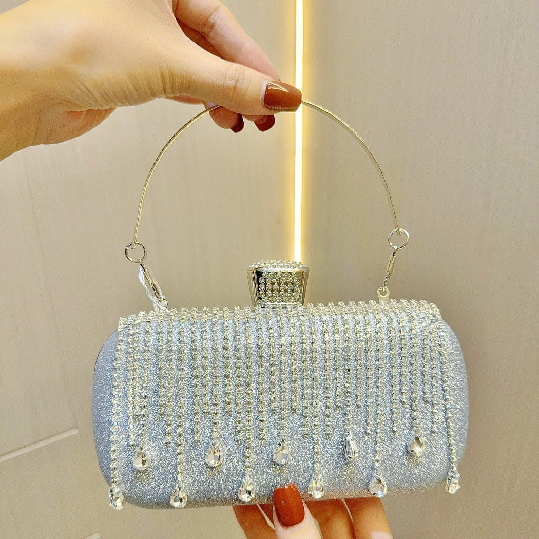 Tassel Dress Banquet Clutch Diamond Portable Evening Bags