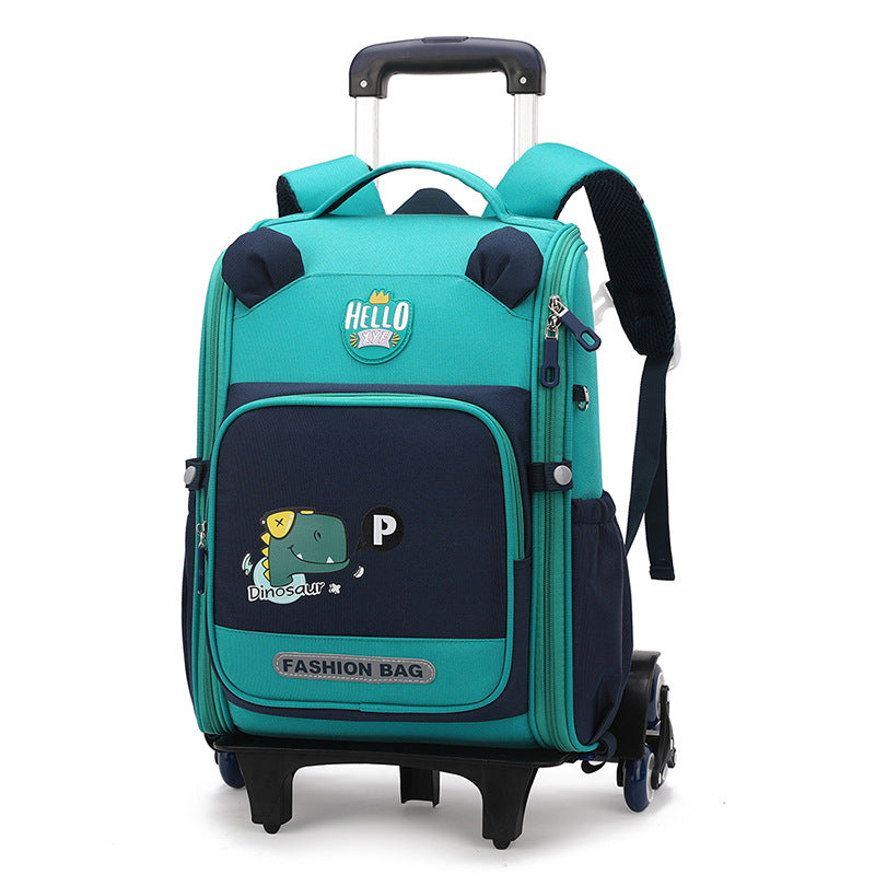 Children's Large Capacity Boys Two-wheel Six-wheel Primary Elementary School Students' Schoolbags