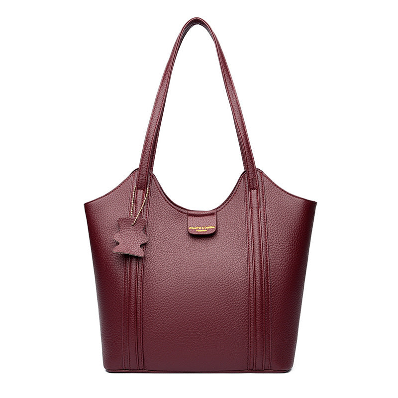 Women's Portable Soft Leather Large Capacity Fashion Commuter Women's Handbag