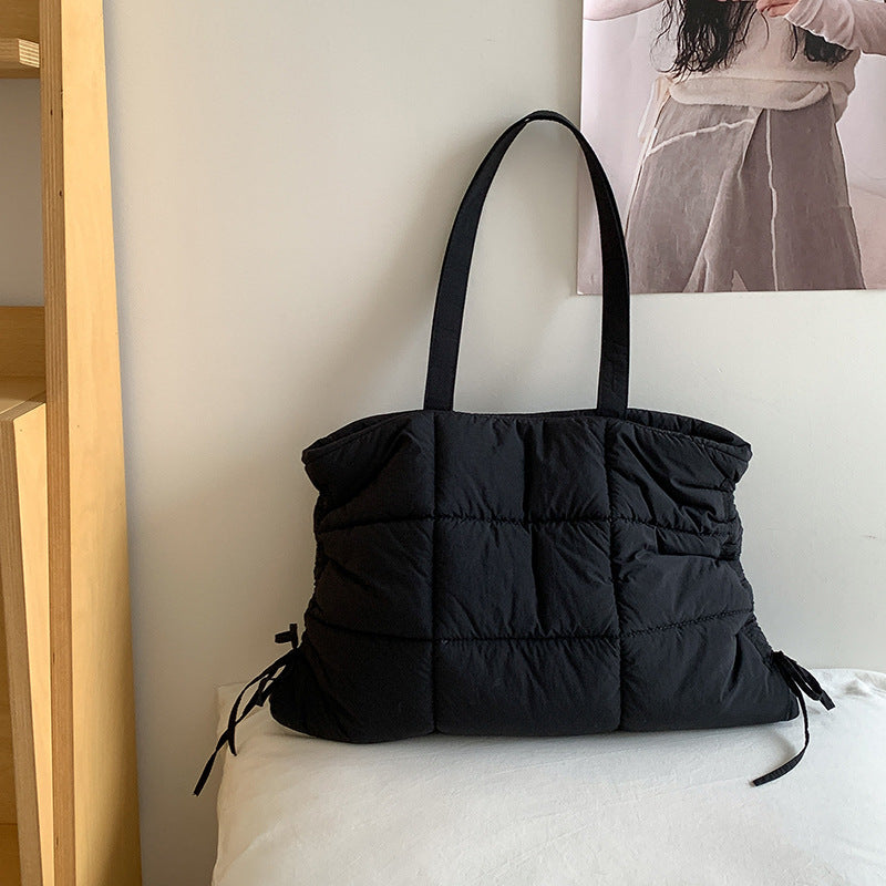 Winter Large Capacity Rhombus Feeding Cotton Bags