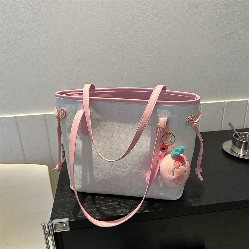 Pendant Female Commute Minimalist Solid Color Simple Tote Bags