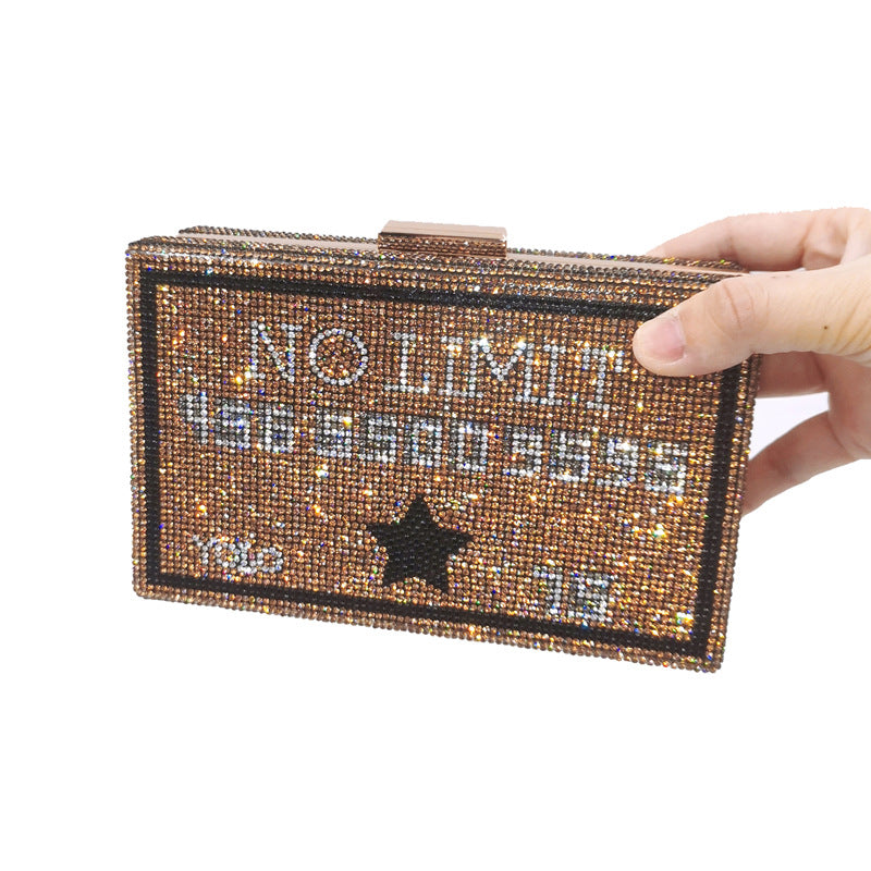 Clutch Trendy Unique Hot Drilling One Dinner Evening Bags