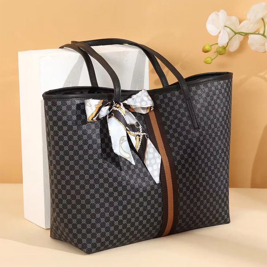 Women's Dot Presbyopic Scarf Large Capacity Fashion Trend Silk Women's Shoulder Bag