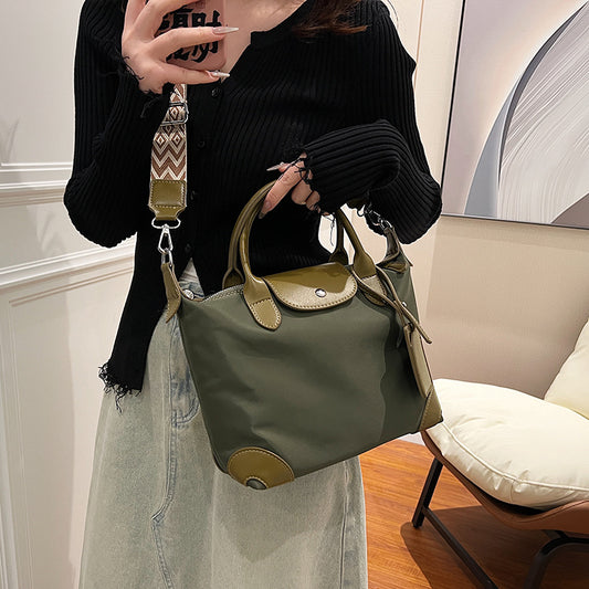 Women's High-grade Nylon Cloth Portable Dumpling Medium-sized Bags